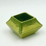 Vintage Ceramic Vase in Sage Green Bertoncello Handmade Decor, Italy, 1970s