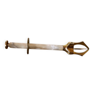 Sugar or ice tongs in their case