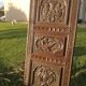 Carved wooden door
