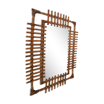 Bamboo mirror from the 70s