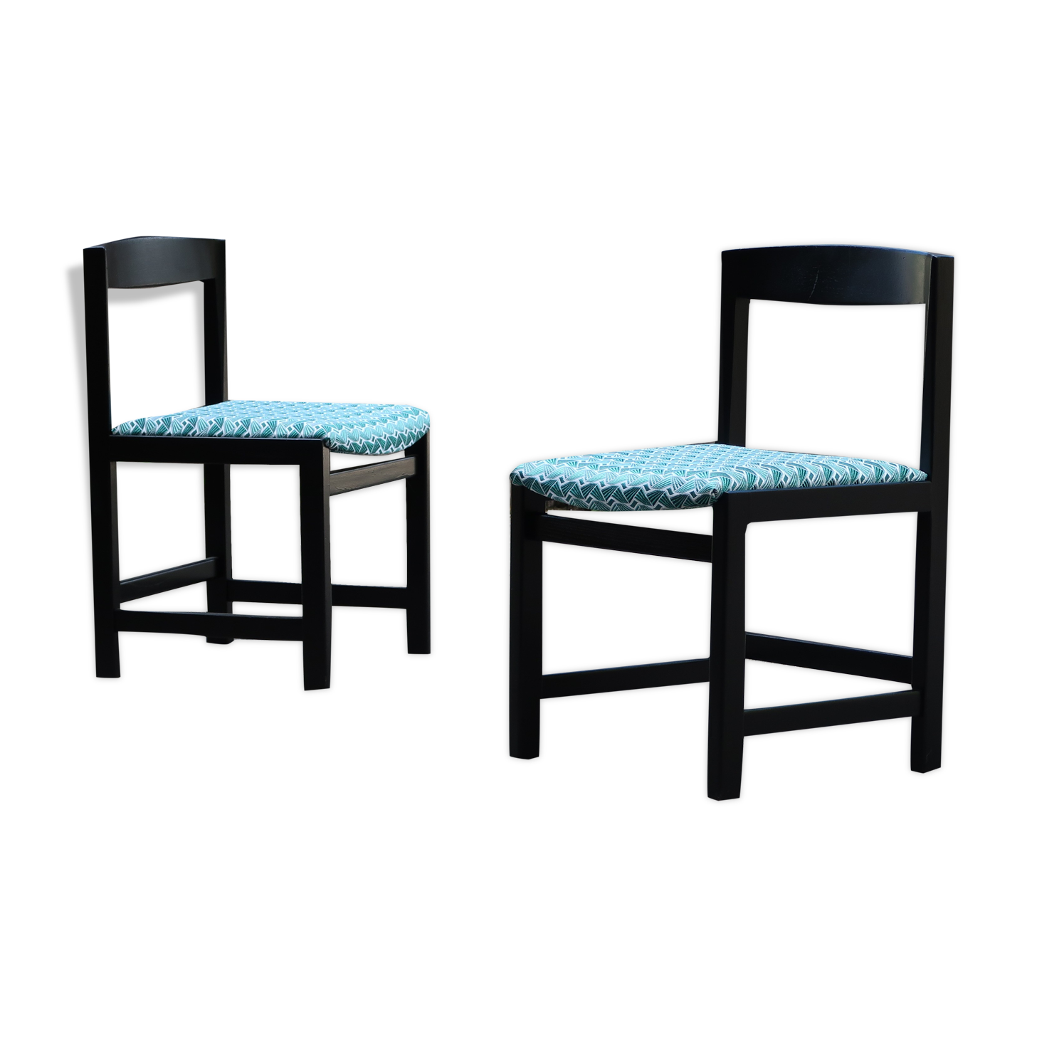 Black and blue chairs by Ulferts Tibro