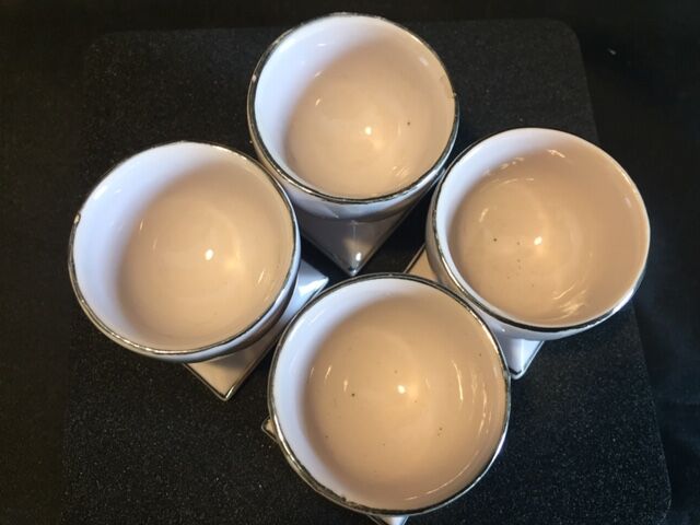 Lot of 4 porcelain cockroaches