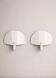 Pair of wall lights - white lacquered metal