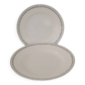 Plats de service terre de fer Sarreguemines