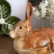 Ceramic rabbit, zoomorphic terrine