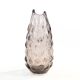 Fasolka vase, grey glass, designed by J. S. Drost, Ząbkowice, Poland, 1970s