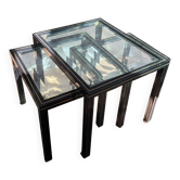 3 tables gigognes signées Pierre Vandel