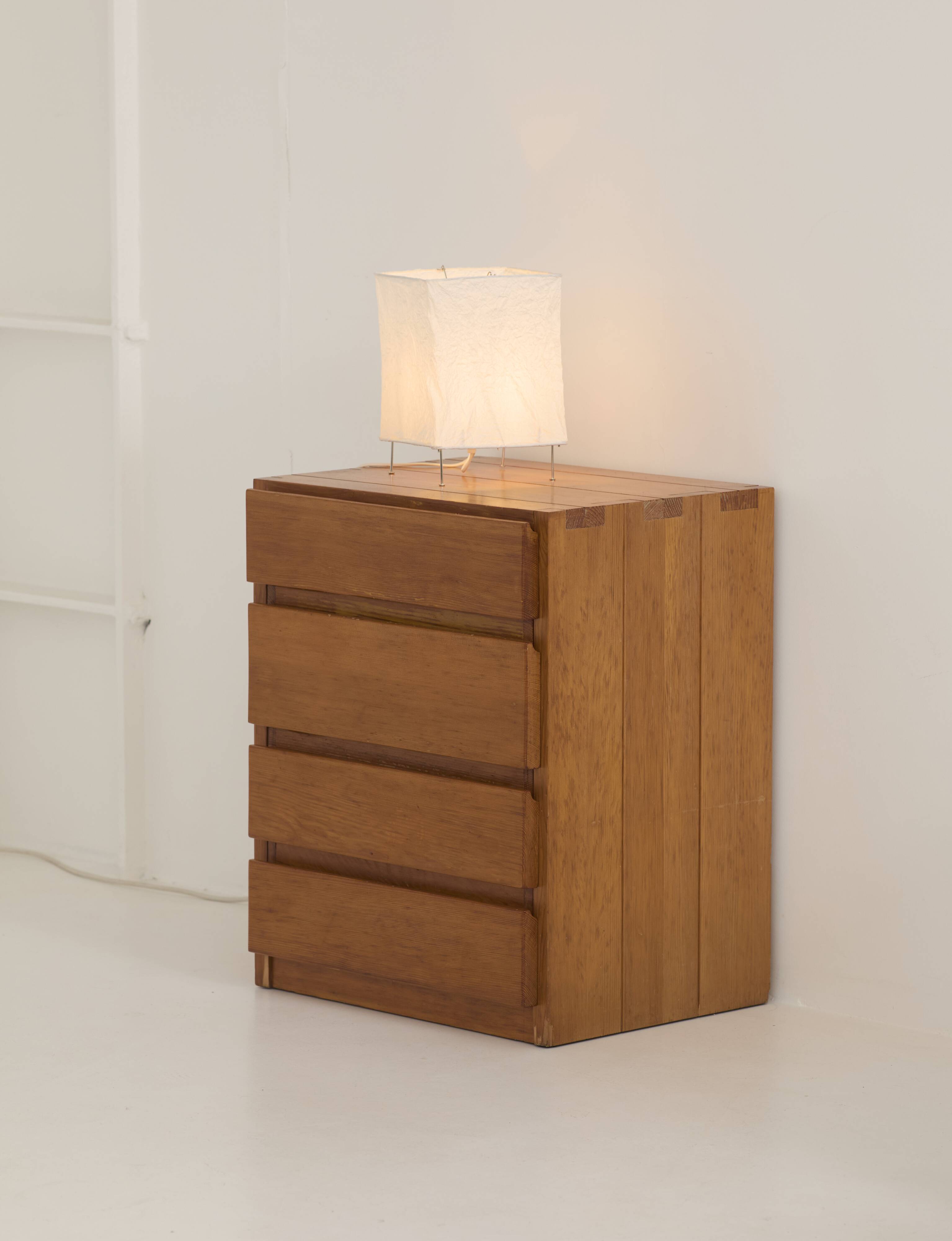 Commode House Regain Collection Savoie in Solid Pine Vintage Circa 1975