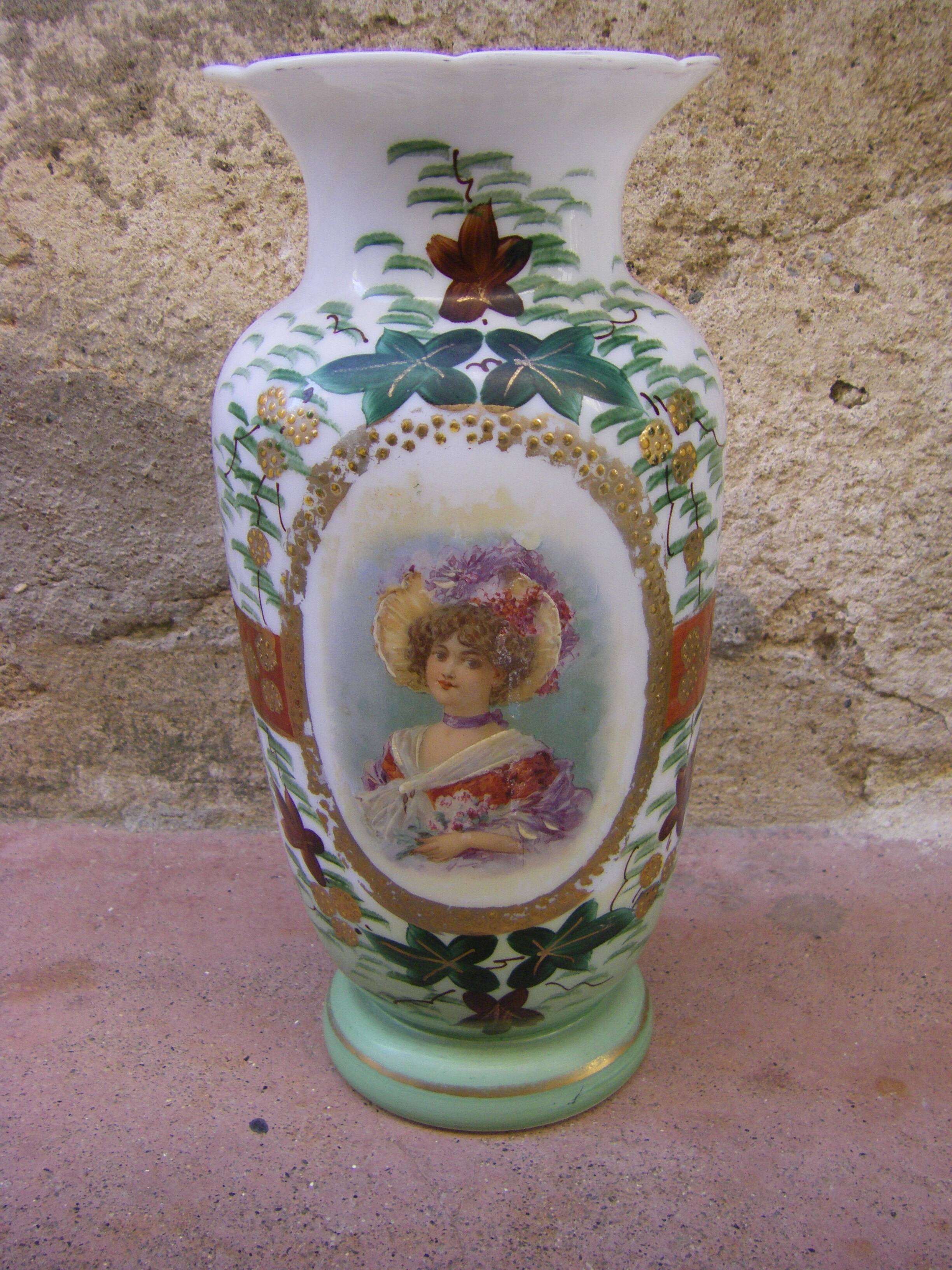 Ancient opaline vase