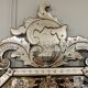 Miroir Venitien du XIXe en verre biseauté et gravé