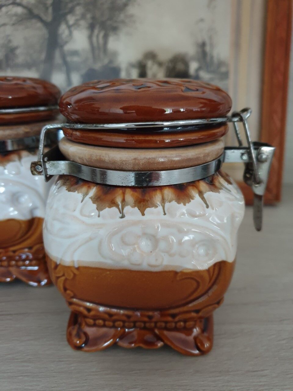 Vintage spice pots