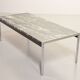 Kho Liangh Black Marble and Brushed Steel Coffee Table by Artifort 1960s