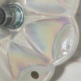 Mid-century iridescent porcelain wall lamp by Goebel for PAN Germany 1970s