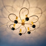 Design ceiling light in brass, Cosack Leuchten, 1970