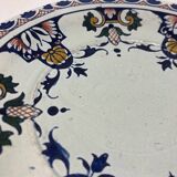 Gien earthenware plate, late 19th century