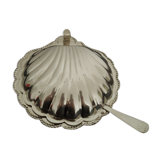 Ancien beurrier coquillage