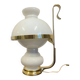 Vecchia Marina table lamp in opaline glass and brass, 1950.