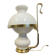 Vecchia Marina table lamp in opaline glass and brass, 1950.