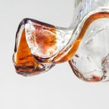 Glass pendant light, vintage, 1960