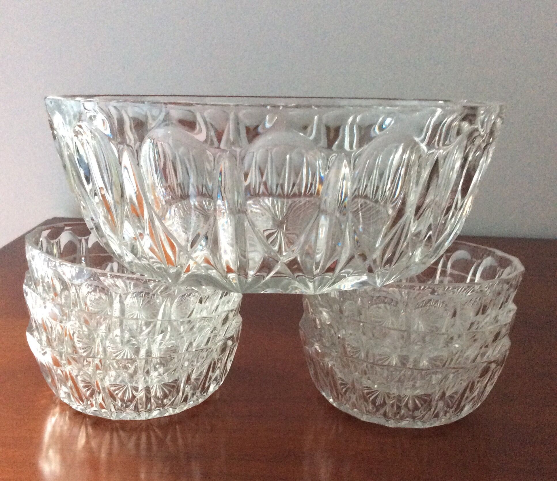 Fruit salad service glass of the 60s - vintage