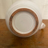 Pichet ancien en céramique de Moustiers blanche décor peint, France