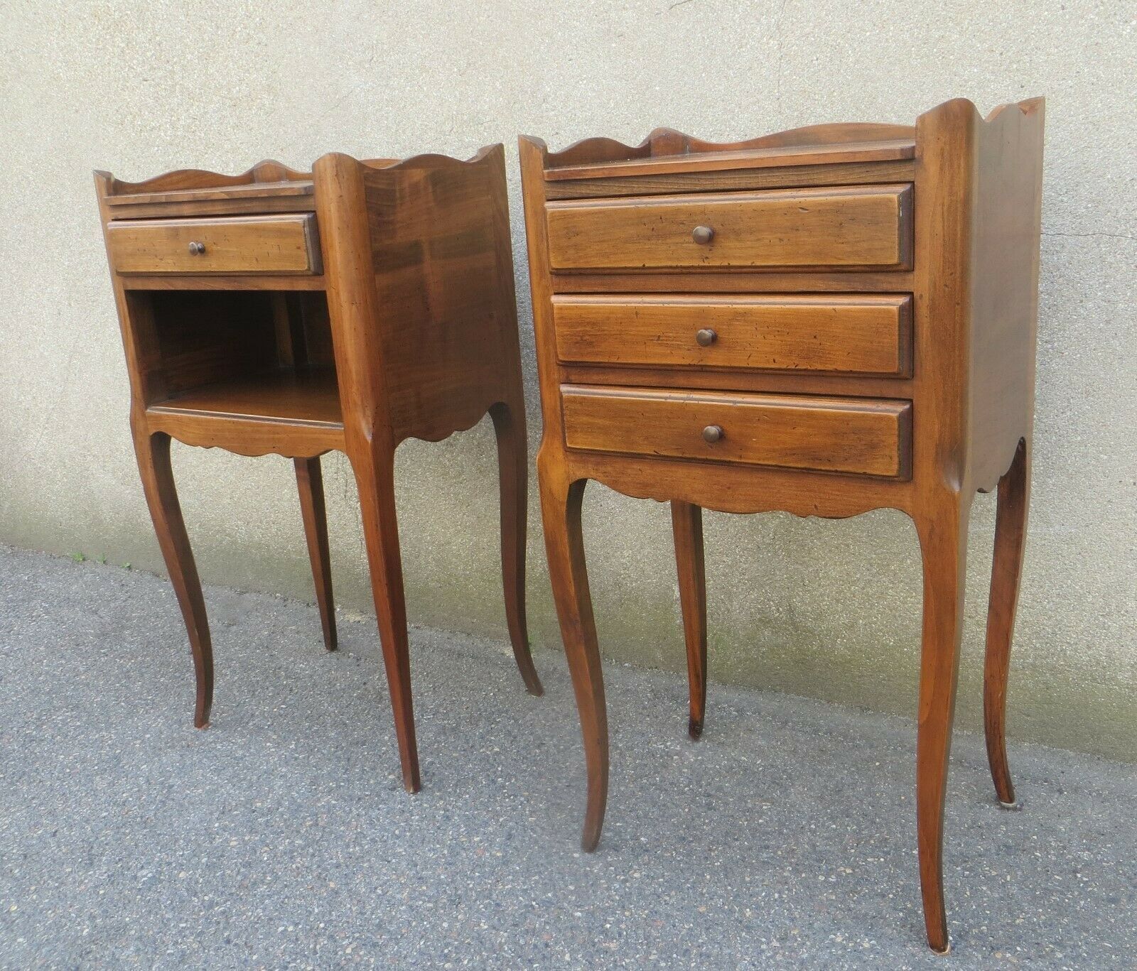 Pair of bedside table Louis XV style
