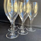 Red wine glasses