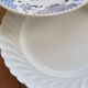 6 mismatched antique blue and white dinner plates – earthenware, porcelain