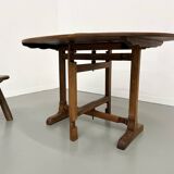 Antique winegrower's table in solid walnut