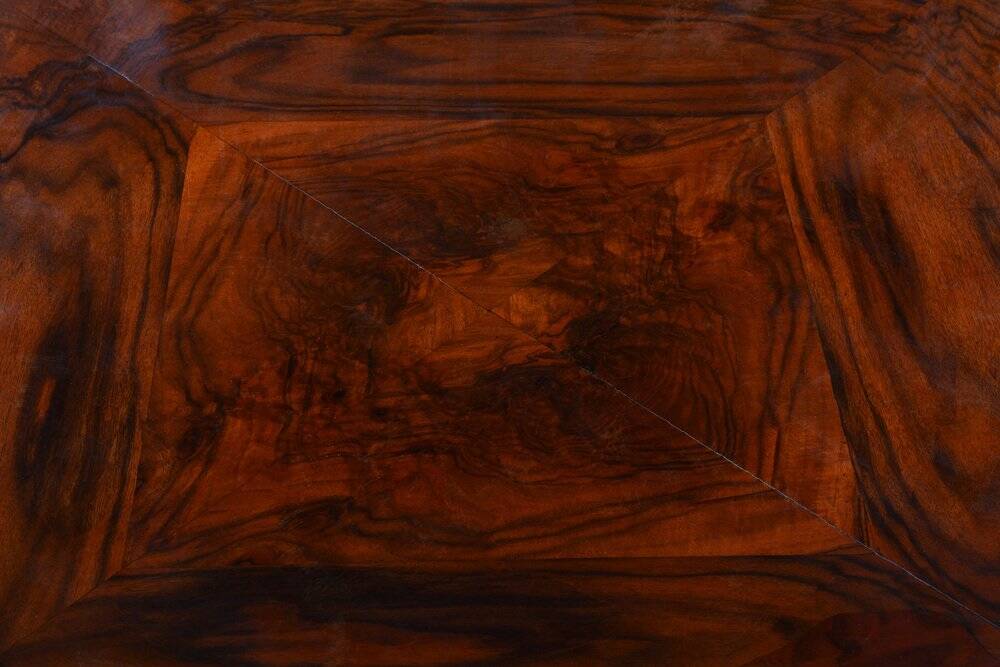 Art Deco Dining Table in Walnut, Czech, 1920s