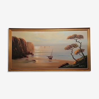 Painting "Breton cliffs"