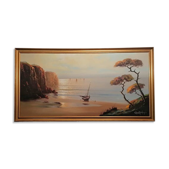 Painting "Breton cliffs"