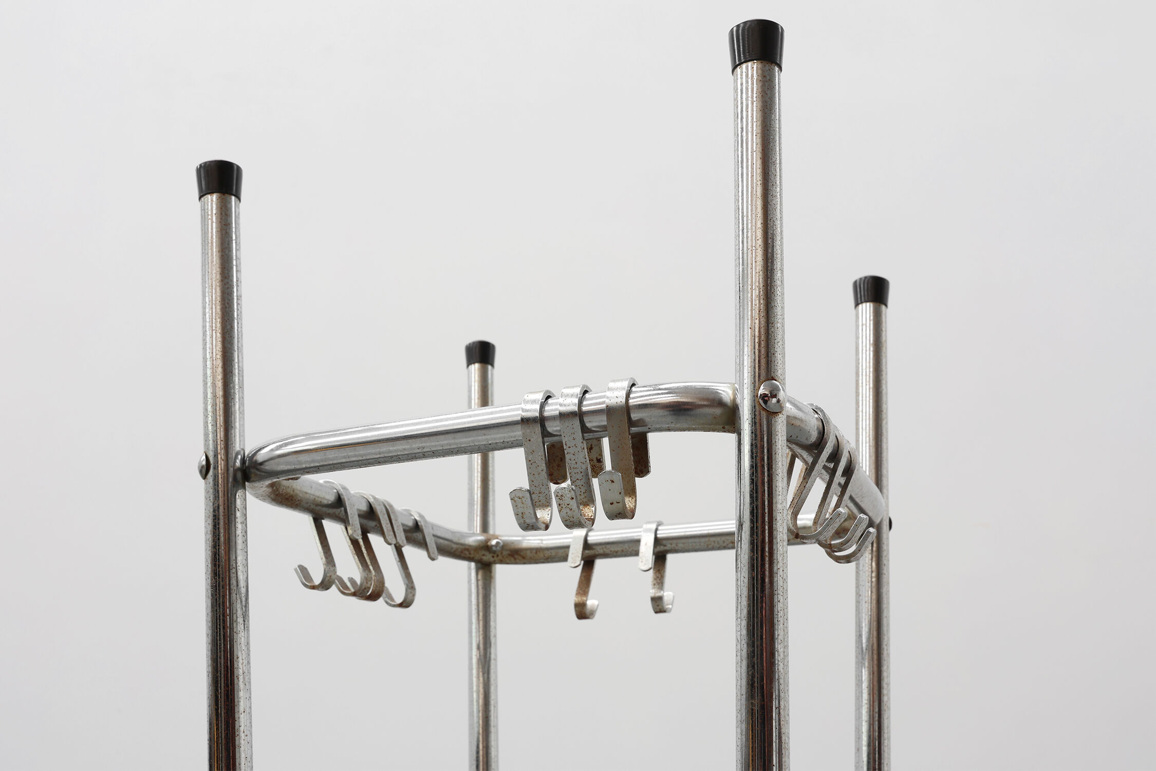 Mid-century chrome Coat rack by Tubax, Belgium 1950s