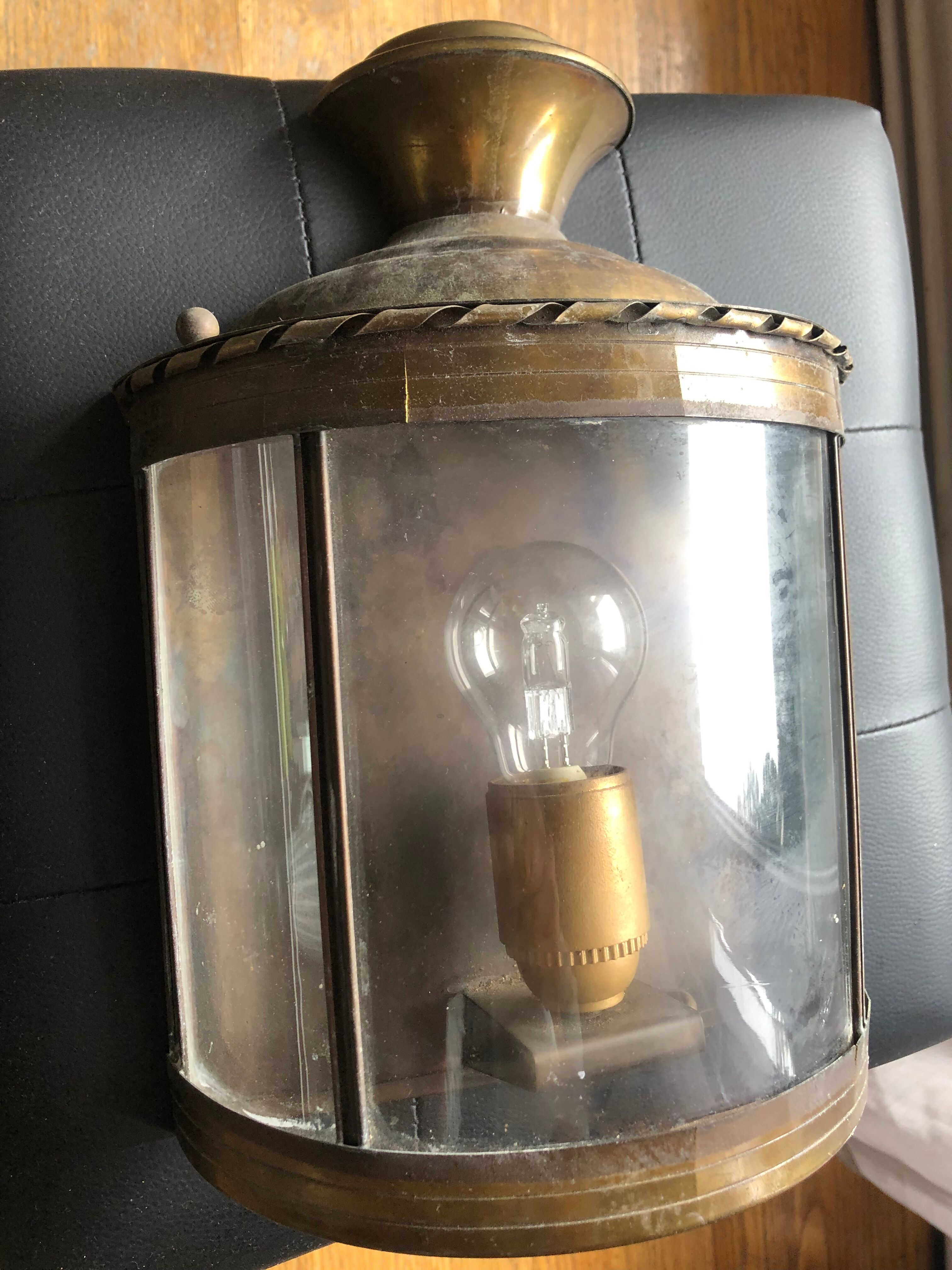 Vintage and retro copper wall lantern