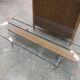 1970s design coffee table, combining transparency and visual lightness.