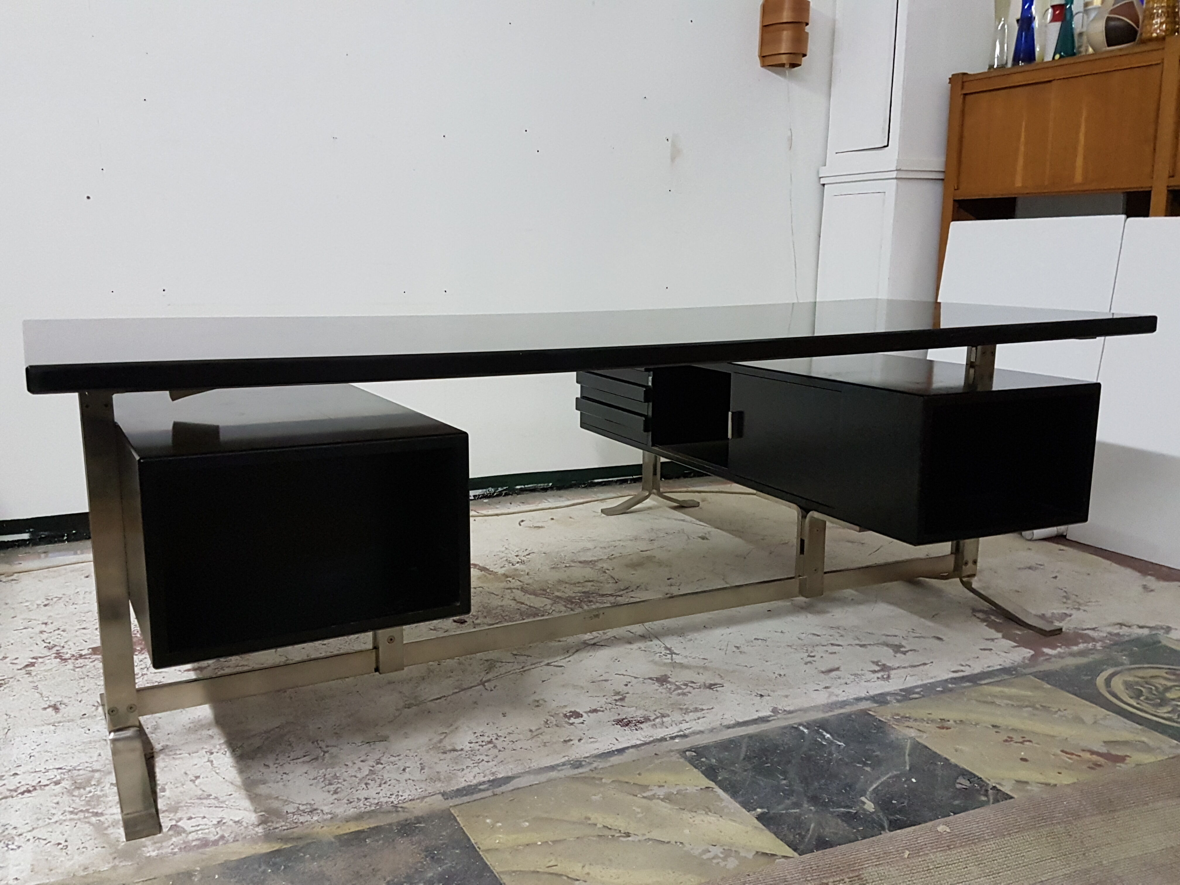Bureau de ministre design de Gianni Moscatelli pour Formanova années 70