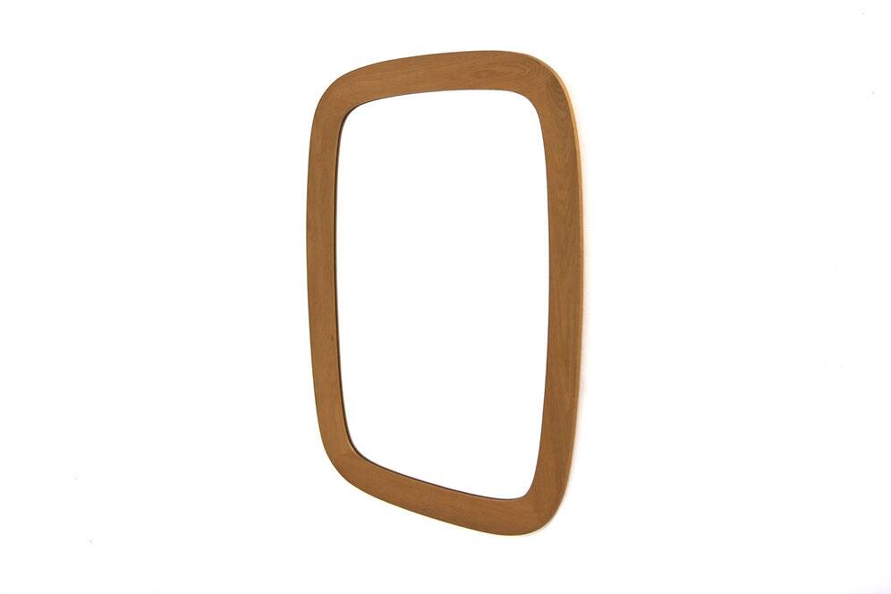 Scandinavian oak mirror "Kristina, model 603", Nybrofabriken, Sweden, 1960