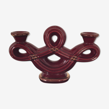 Candle grenat candlestick