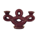 Candle grenat candlestick