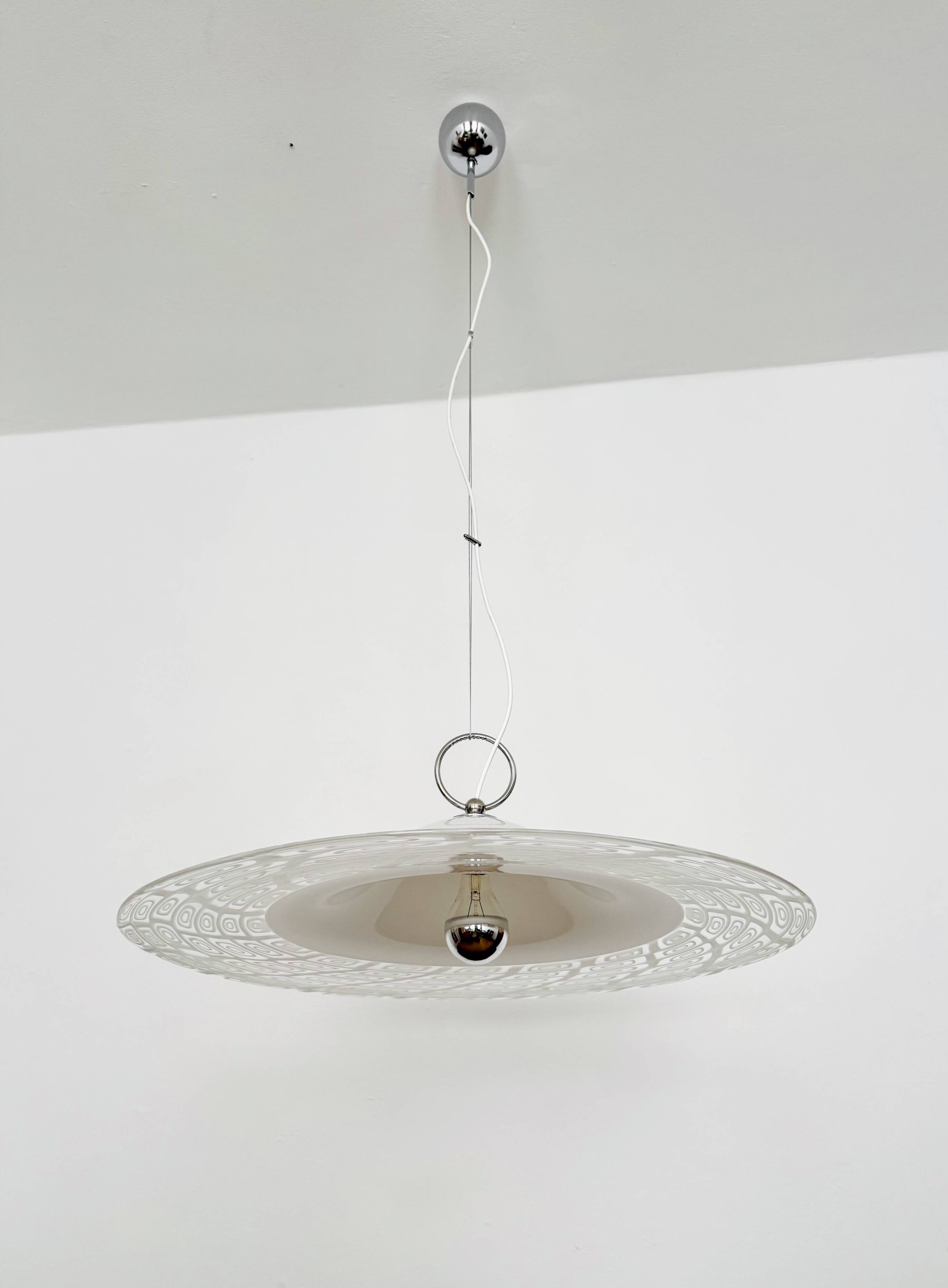 Large Murano Glass Pendant Lamp