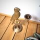 Brass bird candle holder