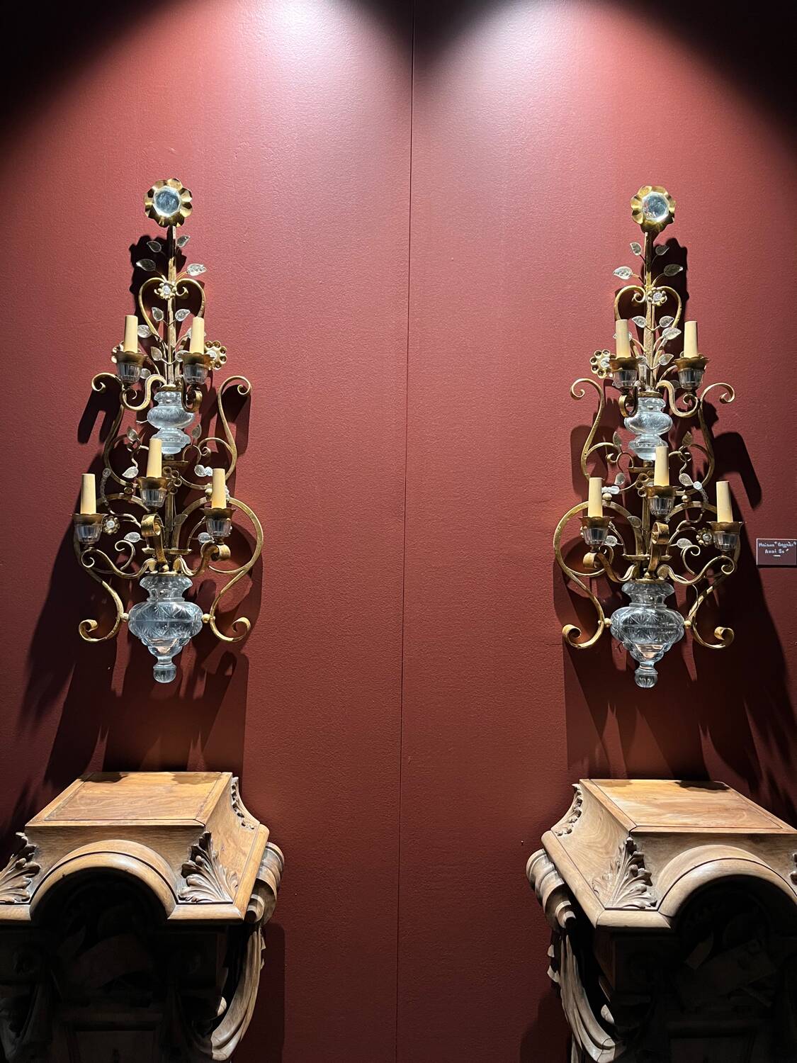 Pair of wall lights attributed to Maison Baguès or Maison Banci – c