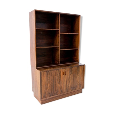 Bibliothèque danoise en bois de rose, années 1960.