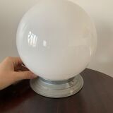Ceiling lamp, art deco opaline globe