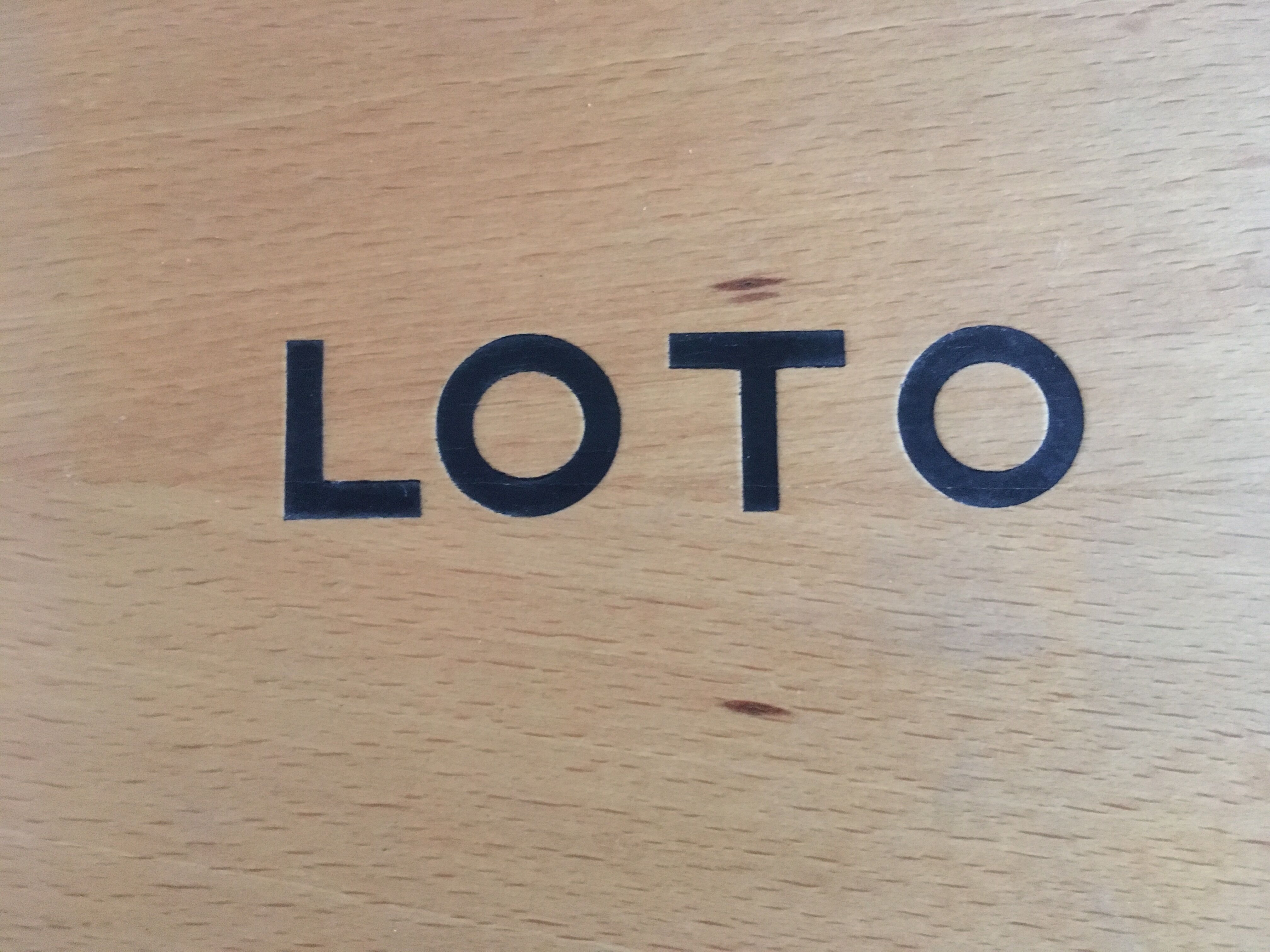 Lotto s 70s wooden game