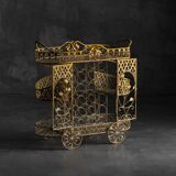 Antique cast iron serving trolley, France, early 20th century