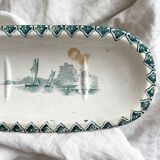 Antique Neptune iron clay soap dish, Jules Vieillard Bordeaux