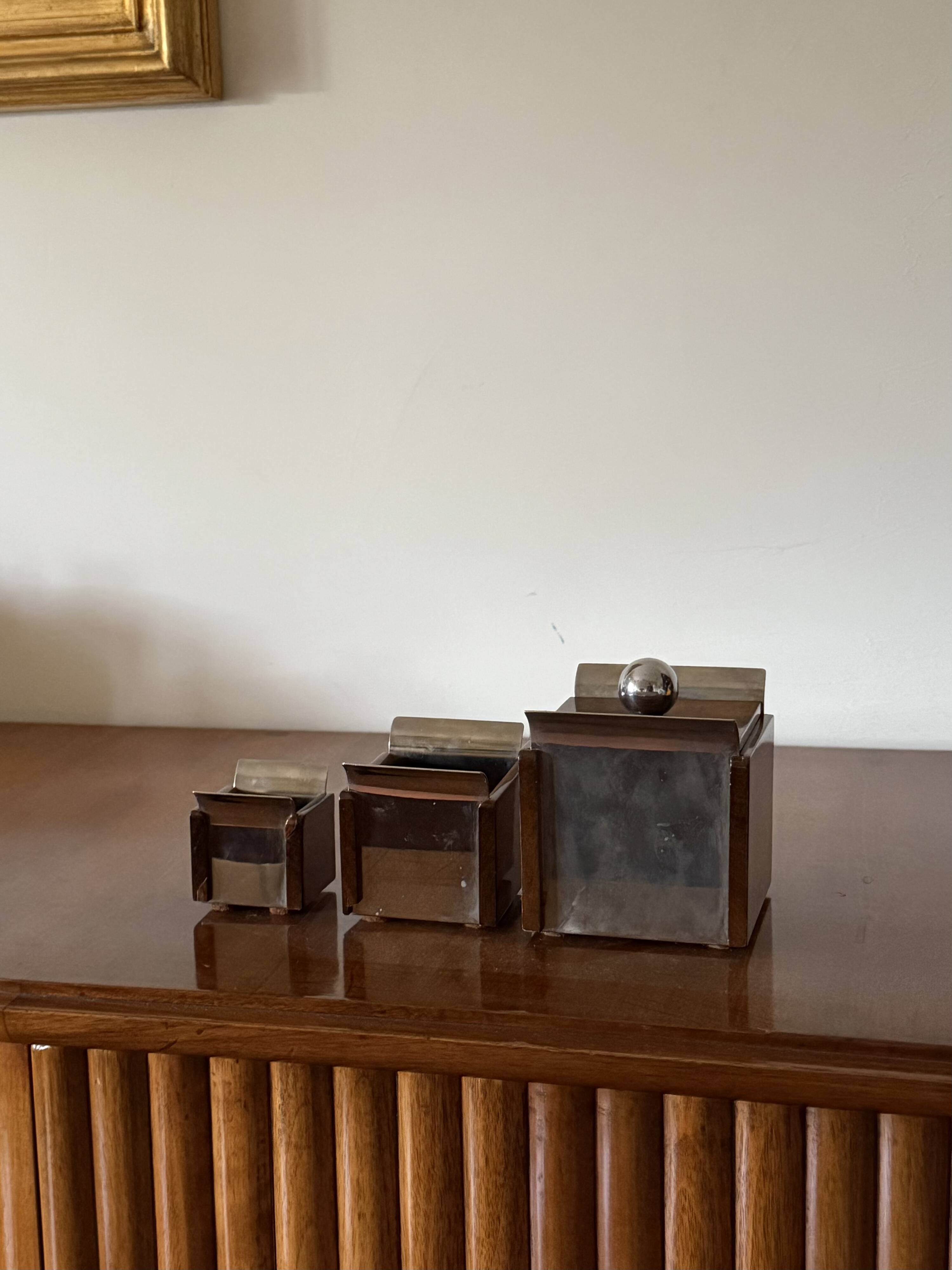 Mid-century Set of ashtrays, Ico Parisi, Italy 1960s