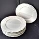 6 asparagus plates in Pillivuyt porcelain