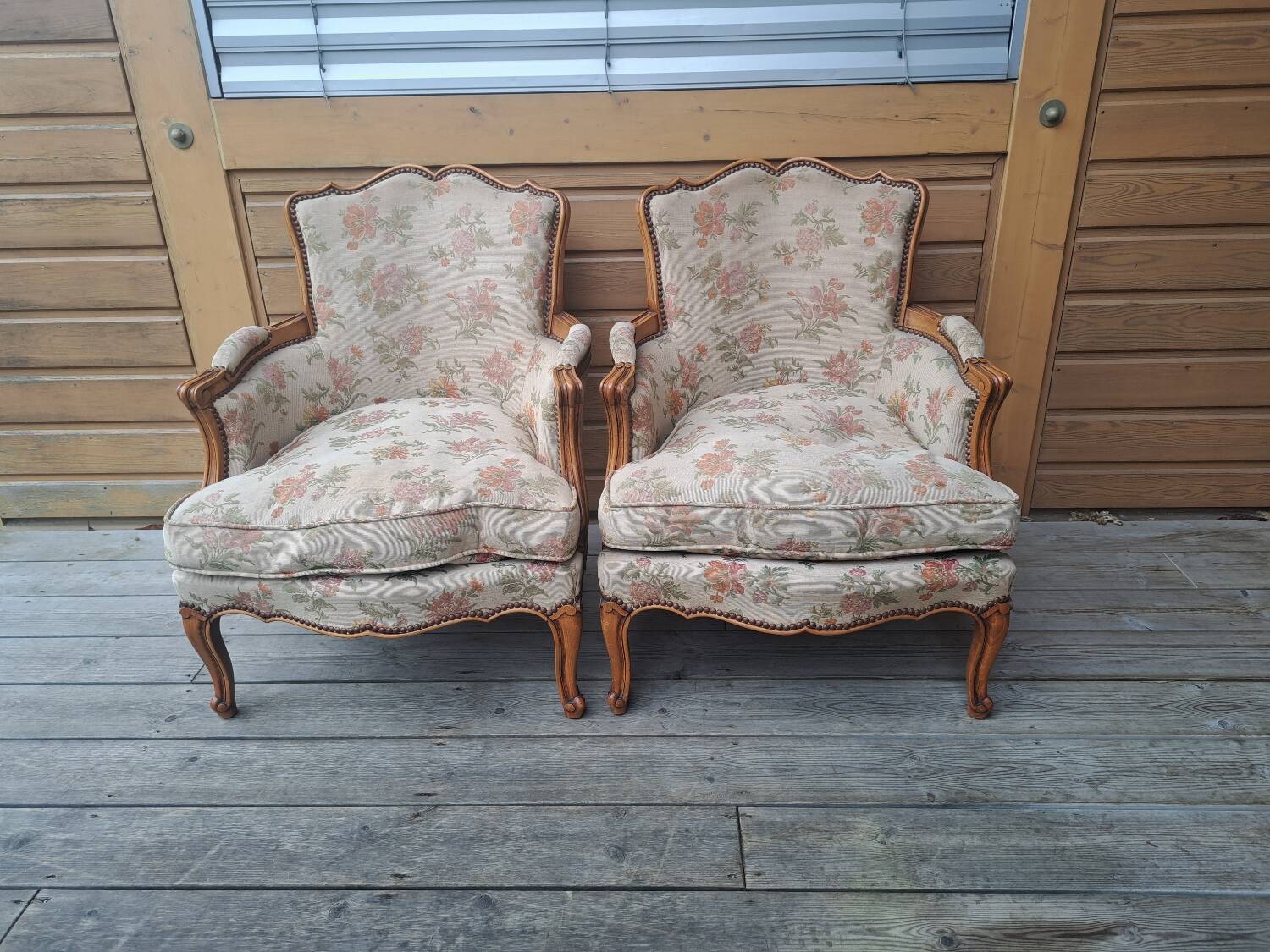 Paire de fauteuils bergère